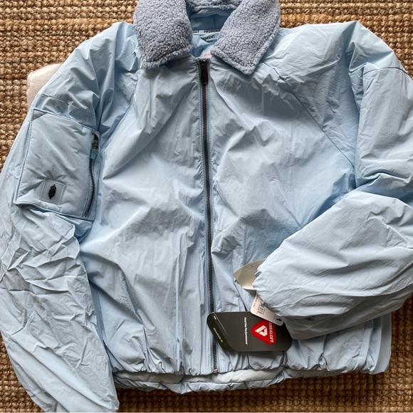 NEW Free People Outpost Bomber Jacket In Boardwalk Blue - Picture 10 of 14